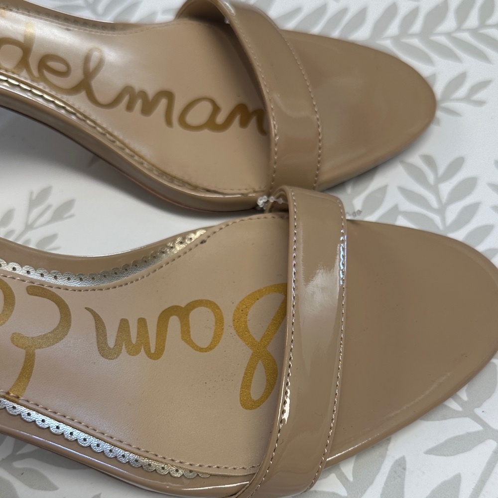 🔥 Sam Edelman Nude Strappy Heels - size 10 - Picture 4 of 4